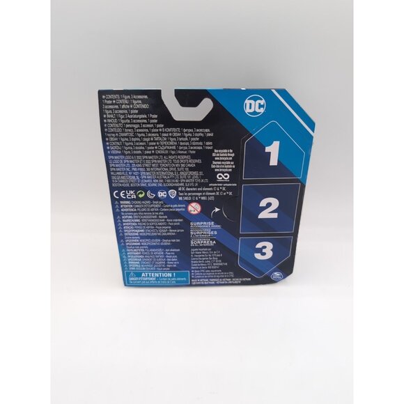 DC Comics Superman Black Suit 4" Action Figure With 3 Surprises by Spin Master - Picture 2 of 2